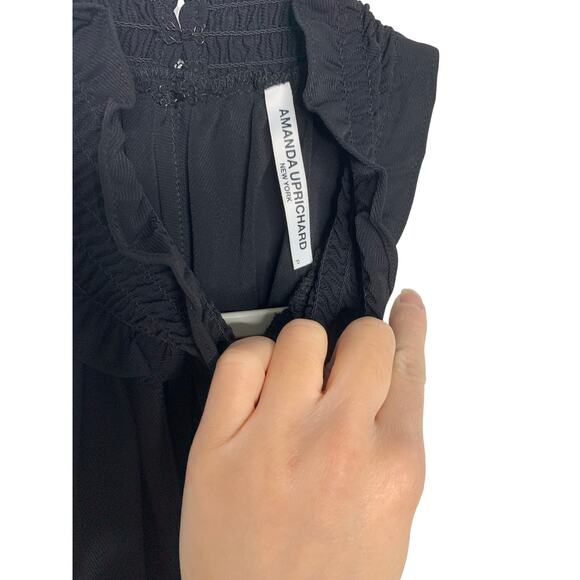 Amanda Uprichard Talita High Neck Black Jumpsuit - Picture 8 of 9